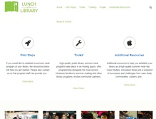 Tablet Screenshot of lunchatthelibrary.org